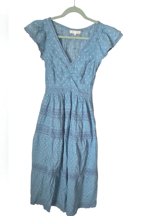 Loveshackfancy Abena Blue Midi 0 - Picture 2 of 7